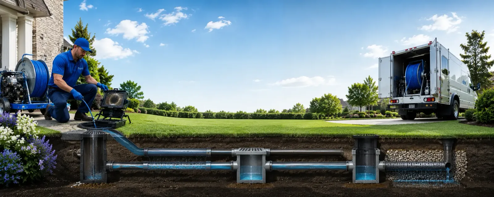 Outdoor drain cleaning information for Sheffield, VT